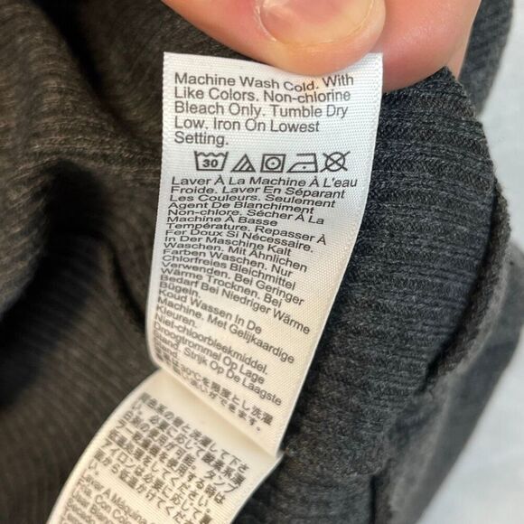 J. CREW Women’s Gray Mock Neck Ribbed Pullover Sweater XL Long Sleeve Soft NWT - Picture 11 of 14